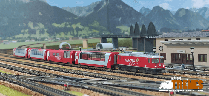 Glacier Express en una maqueta ibertren 570 Glacier Express en una maqueta ibertren 570