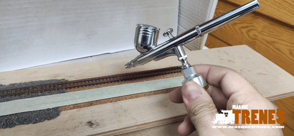 pintar vías de óxido con aerógrafo pintar vías de óxido con aerógrafo