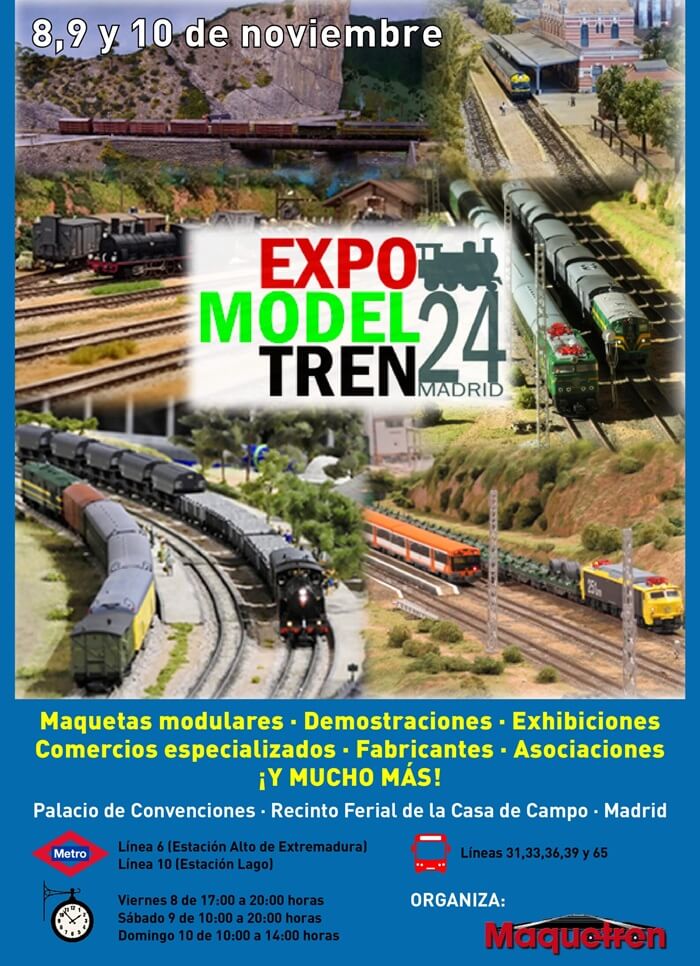 Cartel de ExpoModelTren Madrid 2024 Cartel de ExpoModelTren Madrid 2024